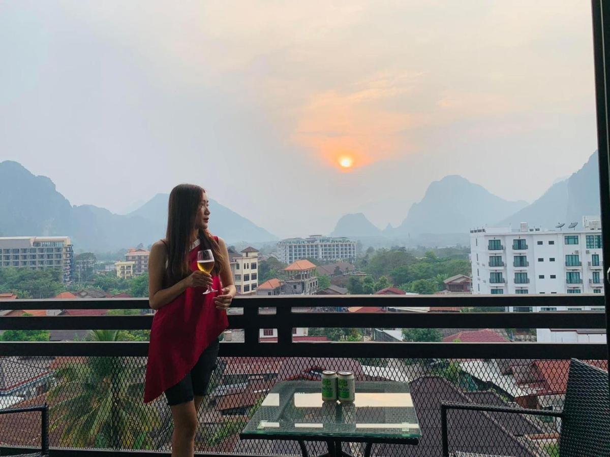 Vang Vieng Topview Hotel Eksteriør billede