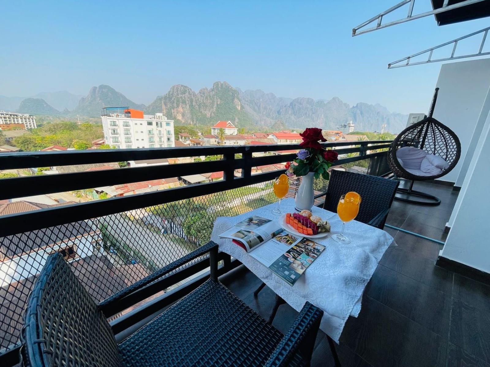 Vang Vieng Topview Hotel Eksteriør billede