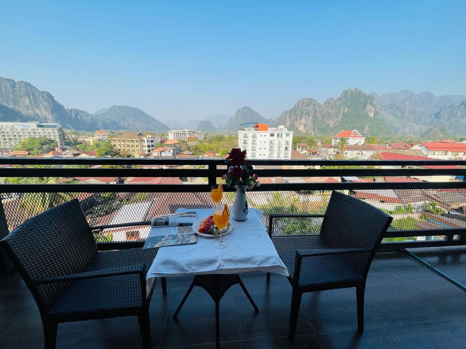 Vang Vieng Topview Hotel Eksteriør billede