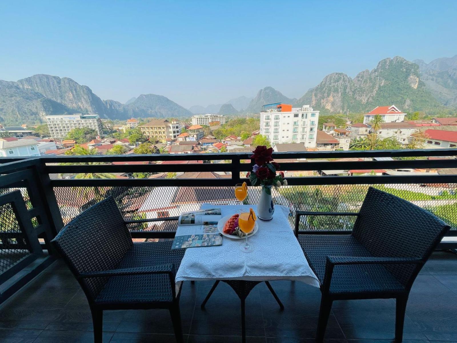 Vang Vieng Topview Hotel Eksteriør billede