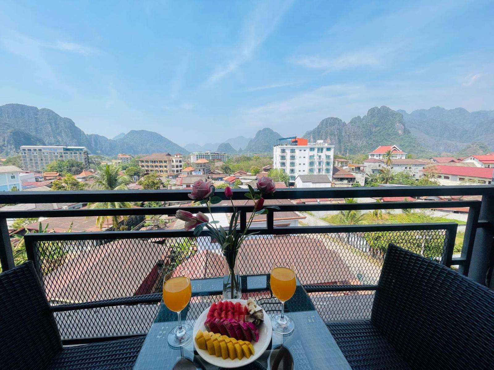 Vang Vieng Topview Hotel Eksteriør billede