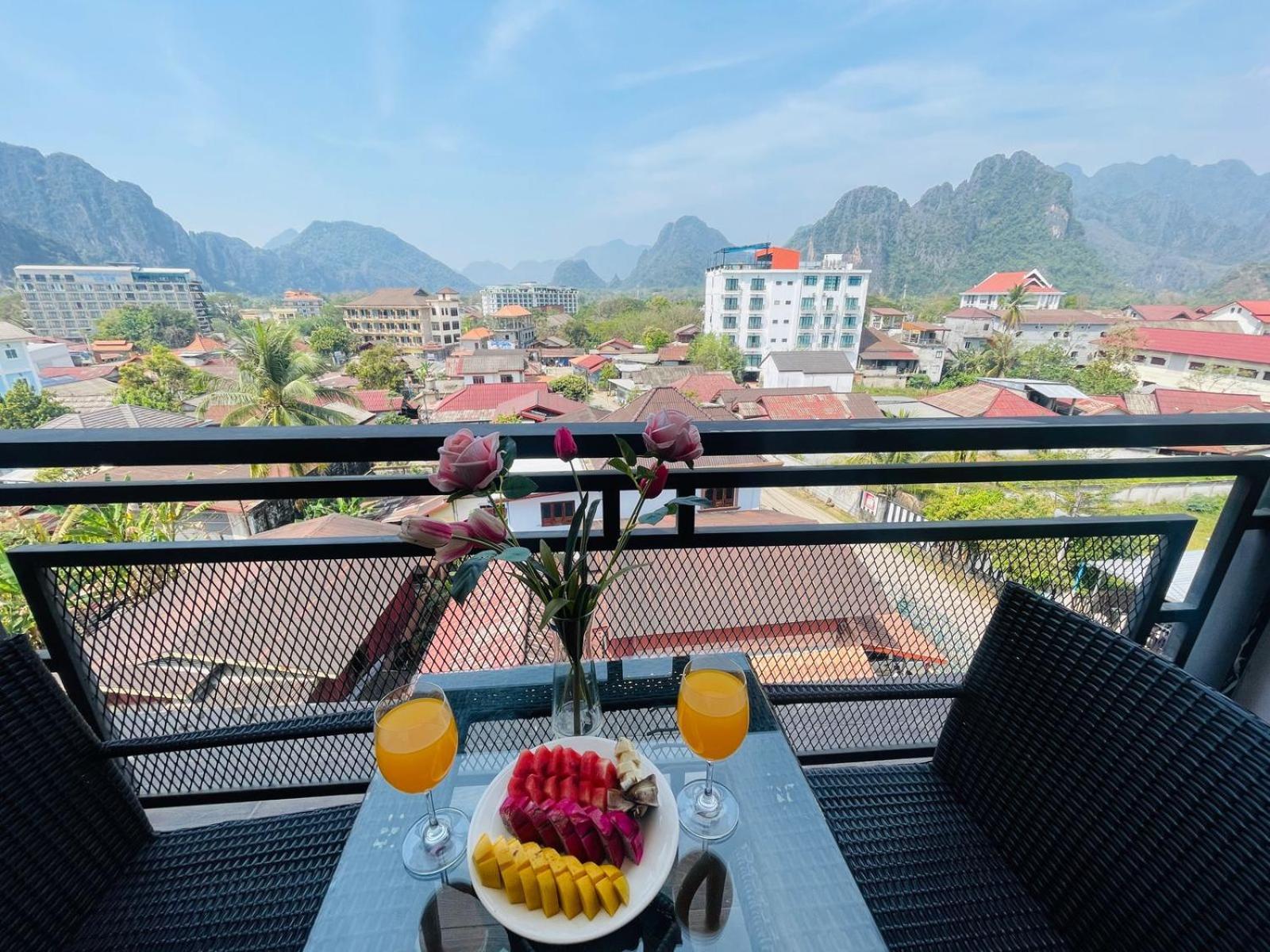 Vang Vieng Topview Hotel Eksteriør billede